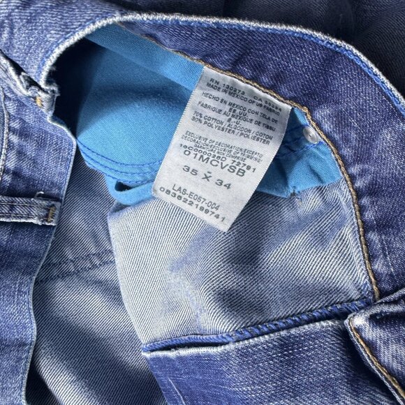 Wrangler 01 Competition Cool Vintage Men's Straight Leg Jeans Blue Denim 35x34 - Picture 13 of 16